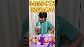 Grimaces shake birthday mc donalds grimaceshake grimace grimacebirthday grimacesbirthday reto [upl. by Spitzer]