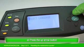 Step 5 HP Laserjet 4240n42504350 Series Resetting the Maintenance Counter [upl. by Liuqa434]