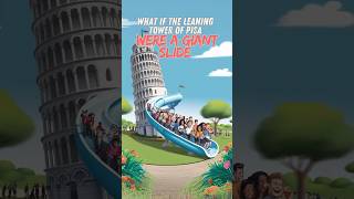 What if the Leaning Tower of Pisa were a giant slide 🛝🏰 [upl. by Gemini340]