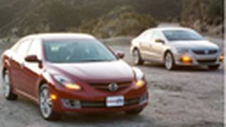 2009 Mazda 6 vs 2009 Volkswagen CC  Comparison Test  Edmundscom [upl. by Ydur]