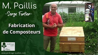 COMPOSTEUR EN BOIS BOÎTE VERTE OU GREEN BOX  FABRICATION ET SPÉCIFICATIONS PAR SERGE FORTIER [upl. by Aela373]