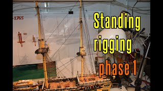 HMS Victory  part 75 Standing Rigging phase 1 [upl. by Pattie]