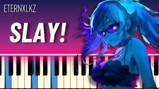 SLAY EASY PIANO TUTORIAL  Eternxlkz [upl. by Sirtimid]