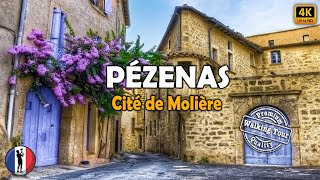 🇫🇷 Pézenas 🏡The Oldest Medieval Town in France Occitania Walking Tour 4K60fps [upl. by Jarrod]