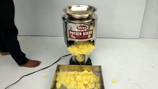 POTATO SLICER  POTATO CHIPS MACHINE [upl. by Ifar]