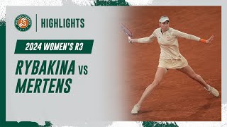 Rybakina vs Mertens Round 3 Highlights  RolandGarros 2024 [upl. by Dellora]