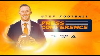 UTEP Football Press Conference  Week 10 [upl. by Enelahs]