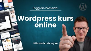 Wordpress kurs online 2024  Skapa en hemsida själv [upl. by Aysa]