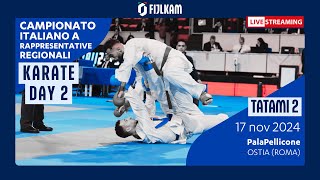 Karate  Campionato Italiano Rappresentative Regionali 2024  Day2 Tatami2 [upl. by Ratib]