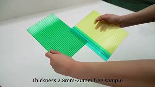 hollow polycarbonate sheetpolycarbonatesheet polycarbonate buildingmaterial [upl. by Kellsie]