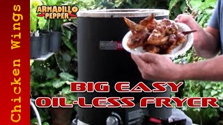 How to Make Chicken Wings  CharBroils Big Easy Oilless Fryer [upl. by Ayekim]