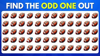 Find the ODD One Out  Easy Medium Hard Impossible Levels 🤔 Emoji Quiz [upl. by Garneau]