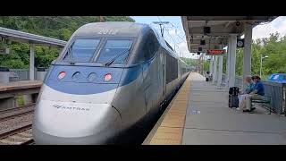 Acela Express 33133550 leaving BWI Airport [upl. by Ekle]