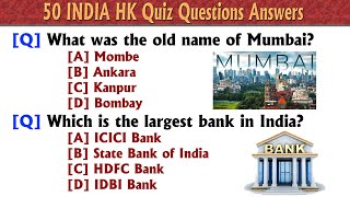 50 India GK Questions  GK Questions and Answers in English  Questions  Answers  GK Quiz [upl. by Bianchi]