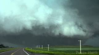 Tornadic Supercell near Broadus Montana  June 19 2015 [upl. by Elyagiba]