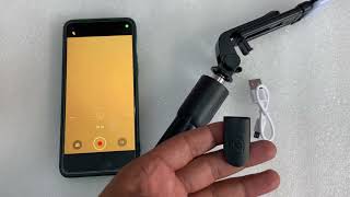 How to use Selfie stick R1S with tripod and bluetooth remote control [upl. by Asusej605]