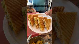 Paneer Sandwich With Cheese Grilled🥰youtubeshorts trending sandwich cheese streetfood veg [upl. by Annoet]