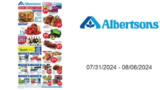 Albertsons Weekly Ad US  07312024  08062024 [upl. by Nirred]