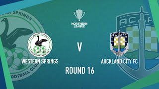 HIGHLIGHTS Western Springs vs Auckland City FC  Northern League 2024 [upl. by Ibbed]