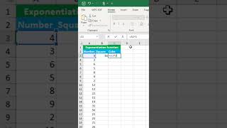 Exponentiation function in excel [upl. by Silohcin105]