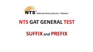 Prefixes and Suffixes for the NTS GAT Test Unlock Vocabulary Excellence [upl. by Lyrrehs]