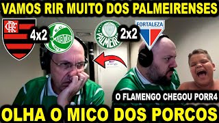 VAMOS RIR DOS PALMEIRENSES FLAMENGO 4X2 JUVENTUDE PALMEIRAS 2X2 FORTALEZA REAÇÃO RADIO ENERGIA [upl. by Canter]