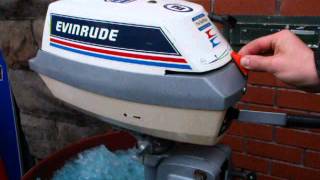 Evinrude 4HP Outboard Motor Running [upl. by Sadler]