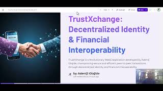 TrustXchange Web5 Decentralized Finance and Identity Application [upl. by Morse545]