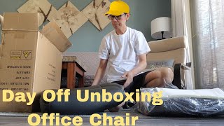 Buhay Canada  Unboxing Office Chair during day off [upl. by Enirrok731]