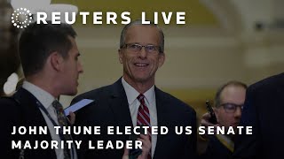 LIVE John Thune elected Senate majority leader [upl. by Yakcm]