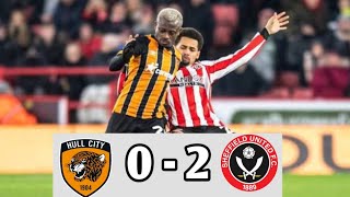 Hull City vs Sheffield United 02 Highlights  Sky Bet Championship 2024 eFootball [upl. by Rebhun]