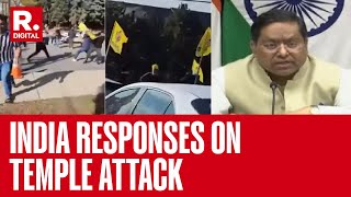 MEA Briefing Amid Row With Canada India Responses On Temple Attack [upl. by Nivets205]