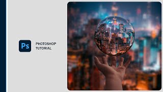 Making a glass ball  Photoshop Tutorial [upl. by Ahsaeym633]