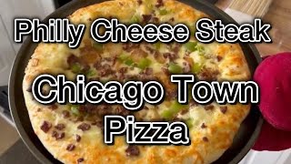 Chicago Town Weekender Cheesy Stuffed Crust Philly Cheese Steak Large Pizza [upl. by Eleanora888]