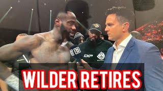 BREAKING NEWS Deontay Wilder Announces Retirement F’d Up The Bag Losing To Joseph Parker No Aj [upl. by Arhaz1]