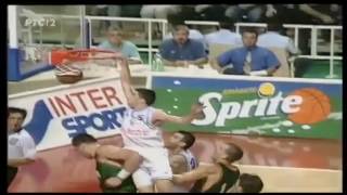 Saša Danilović dunks on Arvydas Sabonis Eurobasket 1995 Final [upl. by Boeschen]