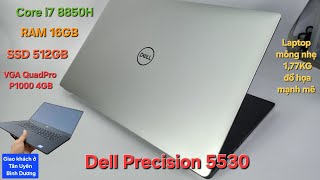 Dell Precision 5530  Core i78850H  RAM16GB  SSD NVME 512GB  VGA QuadPro P1000  MH Full HD IPS [upl. by Adna614]