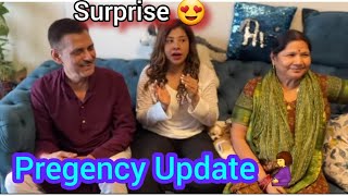 Sambhavna ki first sonography🤰Saas sasur ki khushi Sambhavna seth entertainment sambhavna seth vlog [upl. by Cut512]