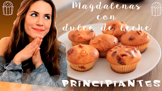 MAGDALENAS FÁCILES CON DULCE DE LECHE ❤ EN POCOS MINUTOS [upl. by Torosian]