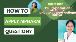 mpharm application form 2023 tnhealthgovin doubts clarificationtamil admissiongovtprivate [upl. by Gnidleif]