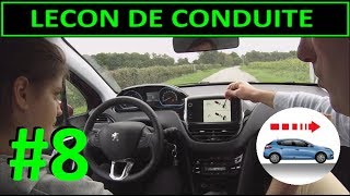 Leçon de conduite 8 DEUXIEME Leçon  Démarrer Arrêter une voiture [upl. by Remoh]