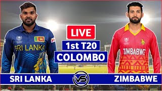 Zimbabwe vs Sri Lanka 1st T20 Live Scores  ZIM vs SL 1st T20 Live Scores amp Commentary [upl. by Areip]