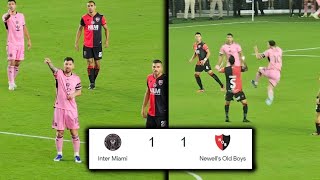 Highlights  Resumen del partido entre Inter Miami vs Newells Old Boys 11 [upl. by Mcguire]