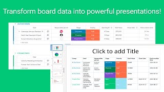 Export Mondaycom boards to powerful presentations [upl. by Ydna]