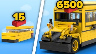 LEGO School Buses in Different Scales  Comparison [upl. by Memory172]