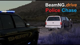 BeamNGdrive  Wild Off Road Police Chase Dashcam Ultra Graphics [upl. by Glimp]