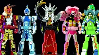 Kyoryuger Ranger Key Set Deboth Legion Review Power Rangers Dino Charge [upl. by Erastes]