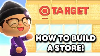 How to Build a STORE in Animal Crossing New Horizons  EmSwizzle [upl. by Ainna108]