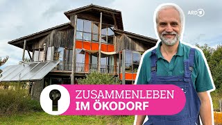 Nachhaltigkeit amp Hausbau Jürgens selbstgebautes Holzhaus im Ökodorf Sieben Linden  ARD Room Tour [upl. by Markman]