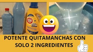 Potente quitamanchas casero con solo 2 ingredientes 👍Una petición más ☺️ 💕 [upl. by Jorgan547]